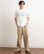 KHKGS30034 a.v.v MEN(アー・ヴェ・ヴェ) 【接触冷感】カラーロゴワイドTシャツ ブルー