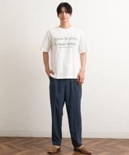 KHKGS30034 a.v.v MEN(アー・ヴェ・ヴェ) 【接触冷感】カラーロゴワイドTシャツ ブルー