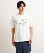 KHKGS30034 a.v.v MEN(アー・ヴェ・ヴェ) 【接触冷感】カラーロゴワイドTシャツ ブルー