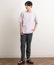 KHKGS35044 a.v.v MEN(アー・ヴェ・ヴェ) 【S-XXL/2SET】ハニカムダブルフェイスカットソー（タンクトップ付） ネイビー