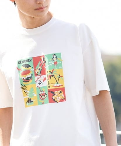 KHKGS36044 a.v.v MEN 【イラストレーターコラボ】トラベルイラストTシャツ(TRAVELシリーズ）