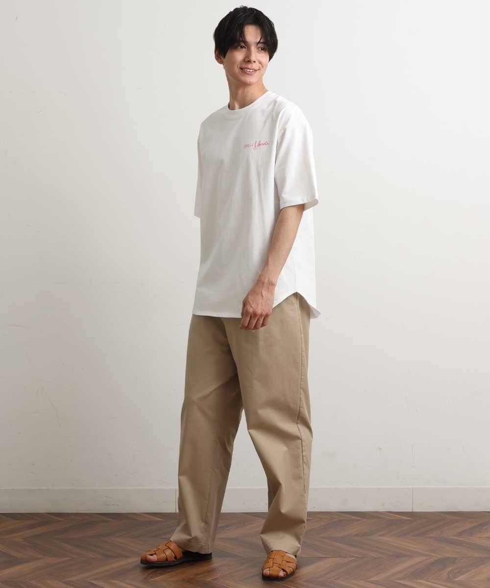 KHKGS37044 a.v.v MEN(アー・ヴェ・ヴェ) 【接触冷感】NYフォトロングTシャツ(TRAVELシリーズ） ホワイト