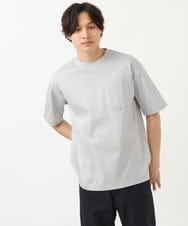 KHKGS40034 a.v.v MEN(アー・ヴェ・ヴェ) 【接触冷感/S-XXL】シルケットスムースワイドシルエットTシャツ ピンク