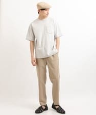 KHKGS40034 a.v.v MEN(アー・ヴェ・ヴェ) 【接触冷感/S-XXL】シルケットスムースワイドシルエットTシャツ ピンク