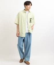 KHKGS40034 a.v.v MEN(アー・ヴェ・ヴェ) 【接触冷感/S-XXL】シルケットスムースワイドシルエットTシャツ ピンク