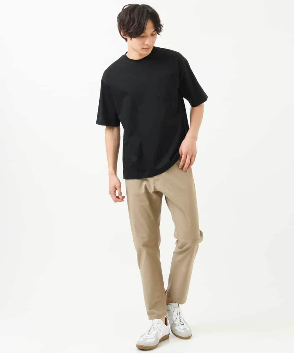 KHKGS40034 a.v.v MEN(アー・ヴェ・ヴェ) 【接触冷感/S-XXL】シルケットスムースワイドシルエットTシャツ ピンク