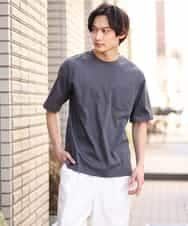 KHKGS40034 a.v.v MEN(アー・ヴェ・ヴェ) 【接触冷感/S-XXL】シルケットスムースワイドシルエットTシャツ ピンク