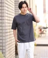 KHKGS40034 a.v.v MEN(アー・ヴェ・ヴェ) 【接触冷感/S-XXL】シルケットスムースワイドシルエットTシャツ ピンク