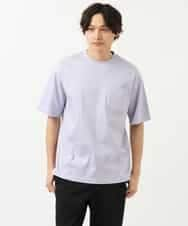 KHKGS40034 a.v.v MEN(アー・ヴェ・ヴェ) 【接触冷感/S-XXL】シルケットスムースワイドシルエットTシャツ ピンク