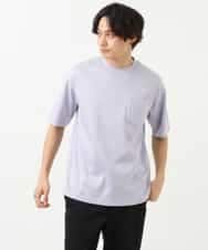 KHKGS40034 a.v.v MEN(アー・ヴェ・ヴェ) 【接触冷感/S-XXL】シルケットスムースワイドシルエットTシャツ ピンク