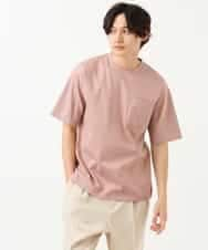 KHKGS40034 a.v.v MEN(アー・ヴェ・ヴェ) 【接触冷感/S-XXL】シルケットスムースワイドシルエットTシャツ ピンク