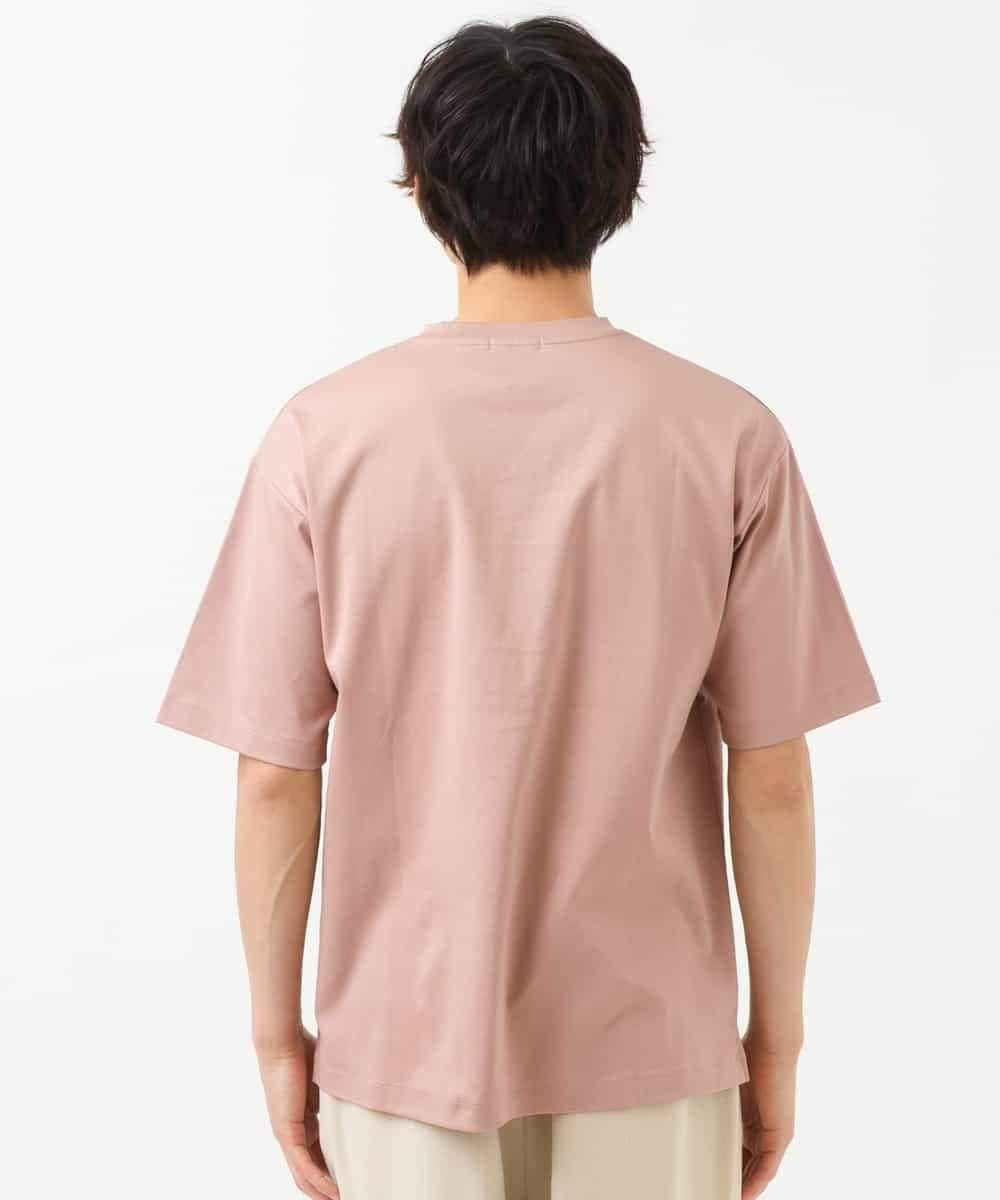 KHKGS40034 a.v.v MEN(アー・ヴェ・ヴェ) 【接触冷感/S-XXL】シルケットスムースワイドシルエットTシャツ ピンク