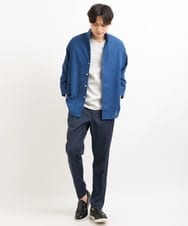 KHKGS41034 a.v.v MEN(アー・ヴェ・ヴェ) 【接触冷感/S-XXL】シルケットスムースVネックTシャツ ライトグレー