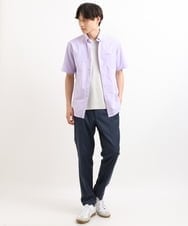 KHKGS41034 a.v.v MEN(アー・ヴェ・ヴェ) 【接触冷感/S-XXL】シルケットスムースVネックTシャツ ライトグレー