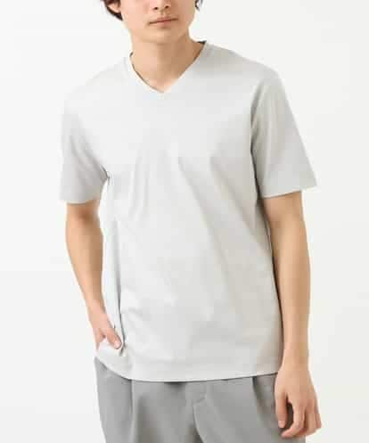 KHKGS41034 a.v.v MEN 【接触冷感/S-XXL】シルケットスムースVネックTシャツ