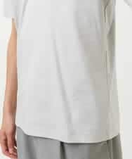 KHKGS41034 a.v.v MEN(アー・ヴェ・ヴェ) 【接触冷感/S-XXL】シルケットスムースVネックTシャツ ライトグレー