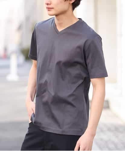 KHKGS41034 a.v.v MEN シルケットスムースVネックTシャツ