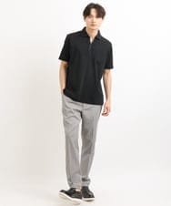 KHKGS43054 a.v.v MEN(アー・ヴェ・ヴェ) 【接触冷感/S-XXL】シルケットスムーススキッパーポロシャツ ネイビー