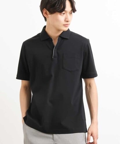 KHKGS43054 a.v.v MEN 【接触冷感/S-XXL】シルケットスムーススキッパーポロシャツ