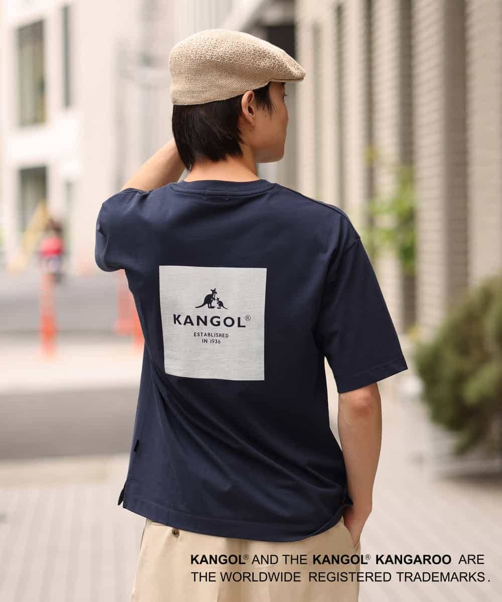 KHKGS52049 a.v.v MEN(アー・ヴェ・ヴェ) 【コラボ/KANGOL】胸ポケットプリントTシャツ ホワイト