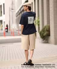 KHKGS52049 a.v.v MEN(アー・ヴェ・ヴェ) 【コラボ/KANGOL】胸ポケットプリントTシャツ ホワイト