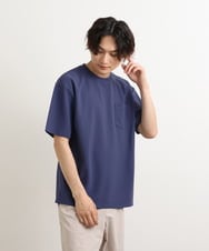 KHKGS58034 a.v.v MEN(アー・ヴェ・ヴェ) 【接触冷感/S-XXL】梨地セミワイドシルエットカットソー ミント