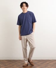 KHKGS58034 a.v.v MEN(アー・ヴェ・ヴェ) 【接触冷感/S-XXL】梨地セミワイドシルエットカットソー ミント