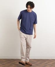 KHKGS58034 a.v.v MEN(アー・ヴェ・ヴェ) 【接触冷感/S-XXL】梨地セミワイドシルエットカットソー ミント