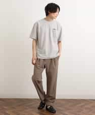 KHKGS58034 a.v.v MEN(アー・ヴェ・ヴェ) 【接触冷感/S-XXL】梨地セミワイドシルエットカットソー ミント