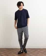 KHKGS58034 a.v.v MEN(アー・ヴェ・ヴェ) 【接触冷感/S-XXL】梨地セミワイドシルエットカットソー ミント
