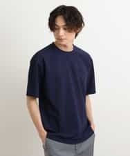 KHKGS58034 a.v.v MEN(アー・ヴェ・ヴェ) 【接触冷感/S-XXL】梨地セミワイドシルエットカットソー ミント