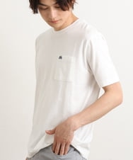 KHKGS75024 a.v.v MEN(アー・ヴェ・ヴェ) 【接触冷感/S-XXL】自転車刺繍Tシャツ ホワイト