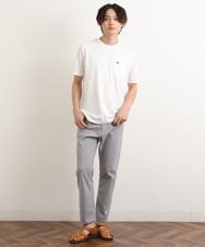 KHKGS75024 a.v.v MEN(アー・ヴェ・ヴェ) 【接触冷感/S-XXL】自転車刺繍Tシャツ ライトグレー