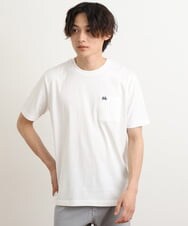 KHKGS75024 a.v.v MEN(アー・ヴェ・ヴェ) 【接触冷感/S-XXL】自転車刺繍Tシャツ ライトグレー