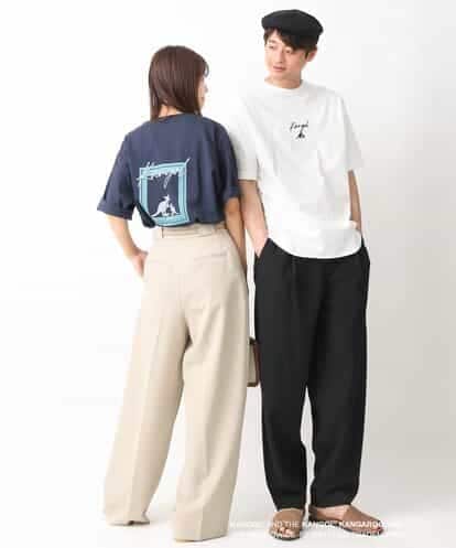 KHKGV15059 a.v.v MEN 【KANGOL】スクエアプリントロングシルエットTシャツ