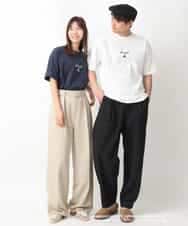 KHKGV15059 a.v.v MEN(アー・ヴェ・ヴェ) 【KANGOL】スクエアプリントロングシルエットTシャツ ホワイト