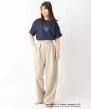 KHKGV15059 a.v.v MEN(アー・ヴェ・ヴェ) 【KANGOL】スクエアプリントロングシルエットTシャツ ホワイト