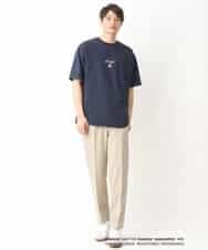 KHKGV15059 a.v.v MEN(アー・ヴェ・ヴェ) 【KANGOL】スクエアプリントロングシルエットTシャツ ホワイト