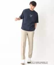 KHKGV15059 a.v.v MEN(アー・ヴェ・ヴェ) 【KANGOL】スクエアプリントロングシルエットTシャツ ホワイト