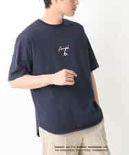 KHKGV15059 a.v.v MEN(アー・ヴェ・ヴェ) 【KANGOL】スクエアプリントロングシルエットTシャツ ホワイト