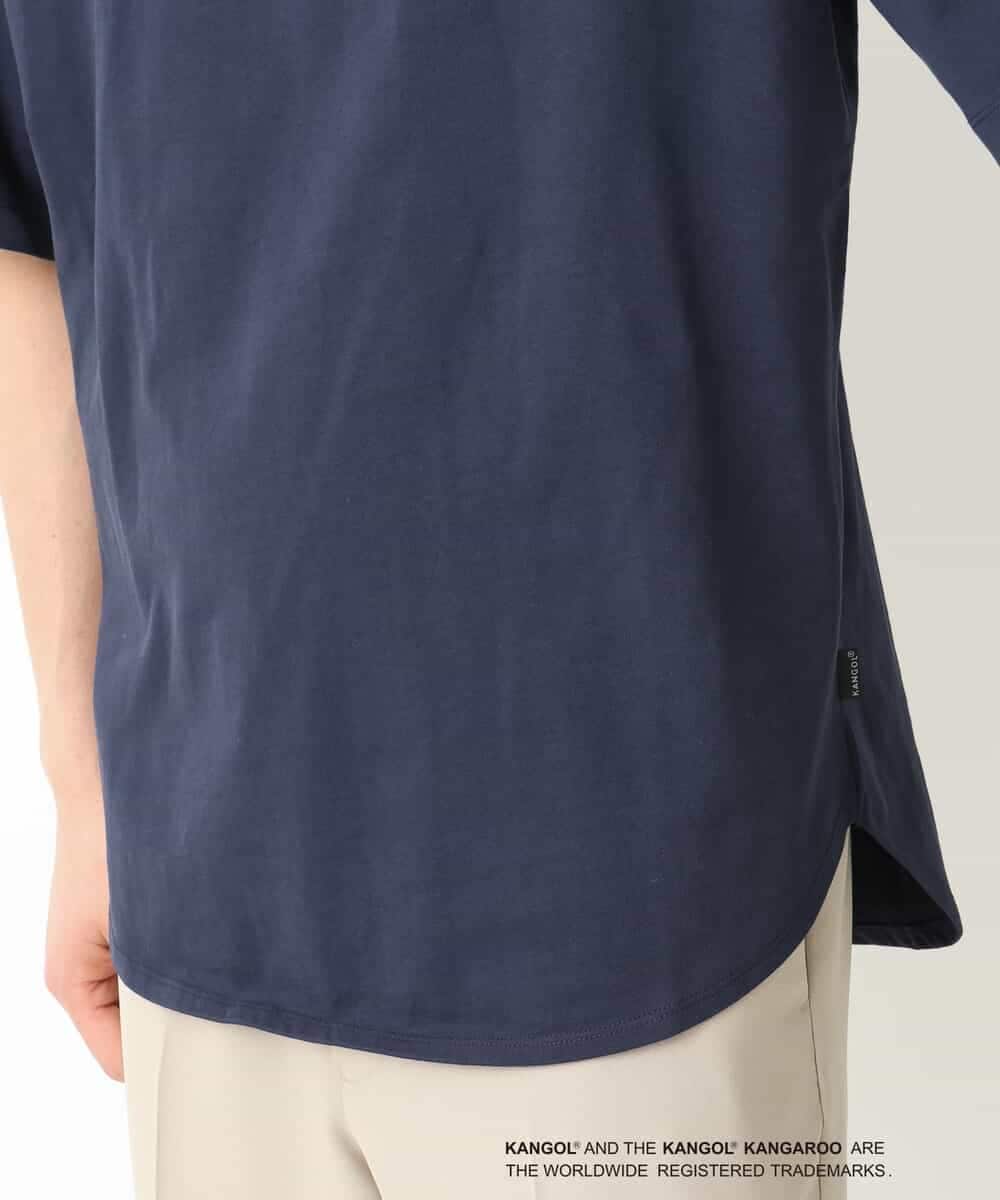 KHKGV15059 a.v.v MEN(アー・ヴェ・ヴェ) 【KANGOL】スクエアプリントロングシルエットTシャツ ホワイト