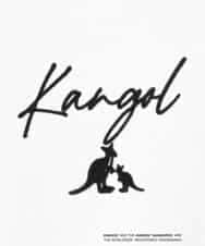 KHKGV15059 a.v.v MEN(アー・ヴェ・ヴェ) 【KANGOL】スクエアプリントロングシルエットTシャツ ホワイト