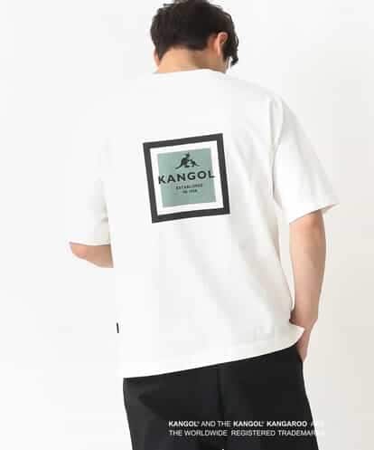 KHKGV16059 a.v.v MEN 【KANGOL】スクエアプリントワイドシルエットTシャツ