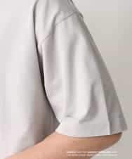 KHKGV16059 a.v.v MEN(アー・ヴェ・ヴェ) 【KANGOL】スクエアプリントワイドシルエットTシャツ ライトグレー