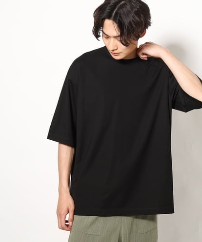 KHKGV24034 a.v.v MEN 【イージーケア】ポンチワイドシルエットTシャツ 5分袖