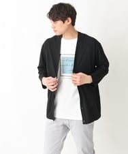 KHKGV25034 a.v.v MEN(アー・ヴェ・ヴェ) 【定番アイテム】スクエアプリントセミワイドシルエットTシャツ ライトブルー