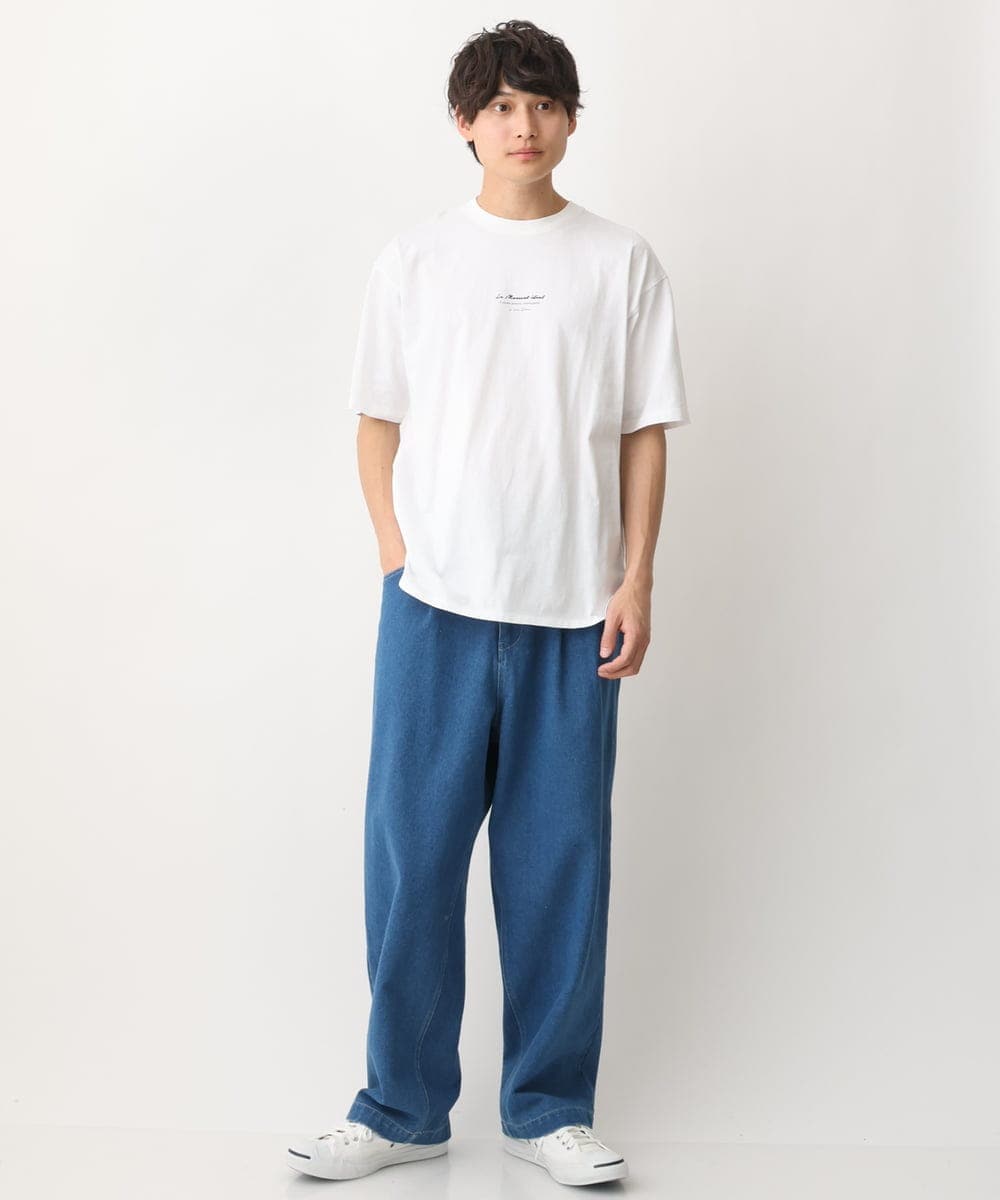 KHKGV27034 a.v.v MEN(アー・ヴェ・ヴェ) 【定番アイテム】ミニロゴＴシャツ  ホワイト
