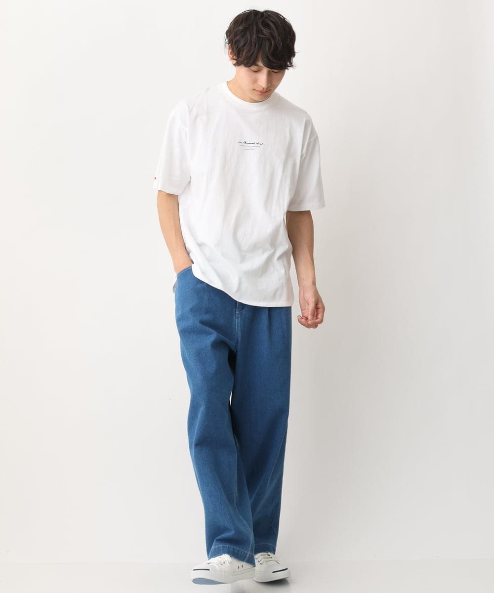 KHKGV27034 a.v.v MEN(アー・ヴェ・ヴェ) 【定番アイテム】ミニロゴＴシャツ  ホワイト