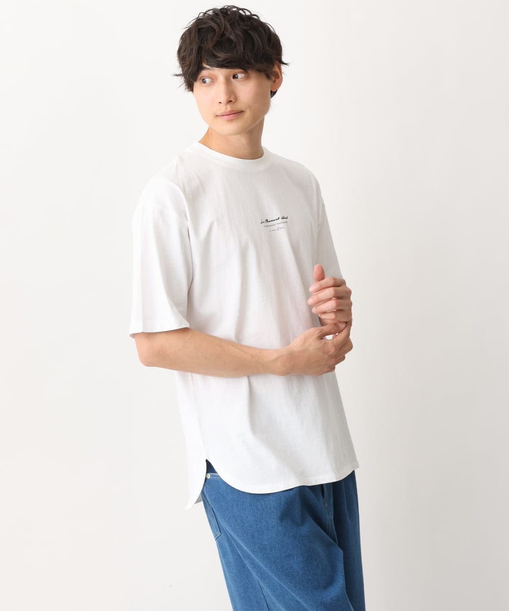 KHKGV27034 a.v.v MEN(アー・ヴェ・ヴェ) 【定番アイテム】ミニロゴＴシャツ  ホワイト
