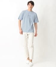 KHKGV29029 a.v.v MEN(アー・ヴェ・ヴェ) 【定番アイテム】ミニロゴセミワイドシルエットTシャツ ホワイト